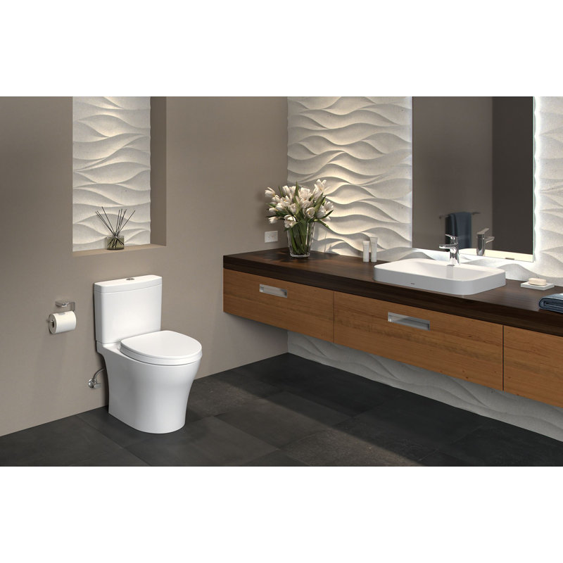 Toto Aquia DualFlush Elongated TwoPiece Toilet with High Efficiency
